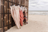 Kleurrijke inklapbare parasols met franjes en opbergtas van Embellish Living