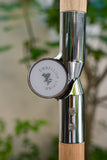 Parasol met lint - licht beige